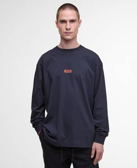 Lever Long-Sleeved T-Shirt Dark Navy