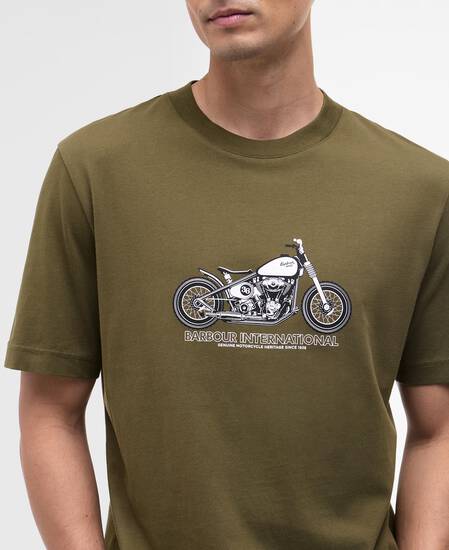 Cheney Graphic T-Shirt Light Sage
