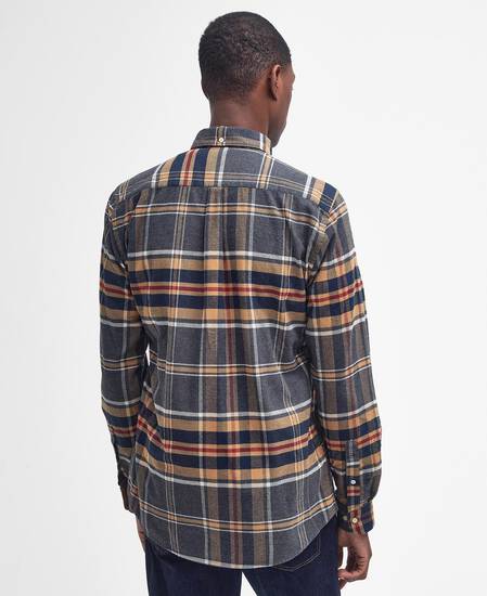 Ronan Tailored Long-Sleeved Shirt Grey Marl Ronan Tailored Long-Sleeved Shirt Grey Marl