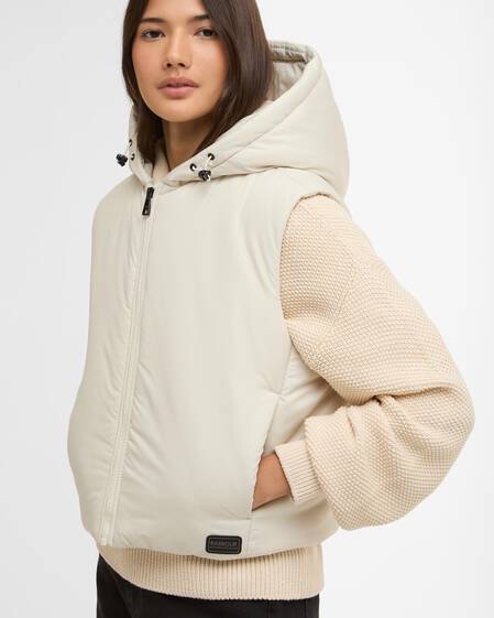 Calista Gilet Bone White