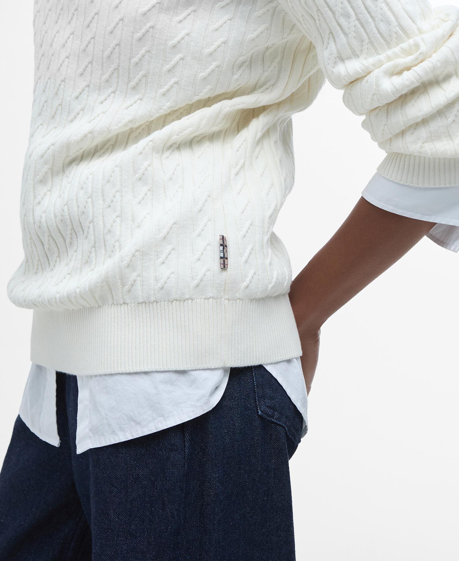 Hartland Crew Neck Jumper Cloud