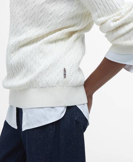 Hartland Crew Neck Jumper Cloud