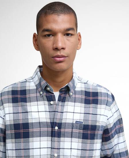 Kyeloch Tailored Long-Sleeved Shirt Riverstone Tartan