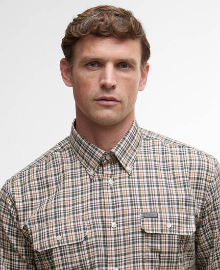 Panwell Thermo-Weave Checked Shirt Olive