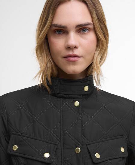 Halsey Quilted Jacket Black/Dusky Khaki Halsey Quilted Jacket Black/Dusky Khaki