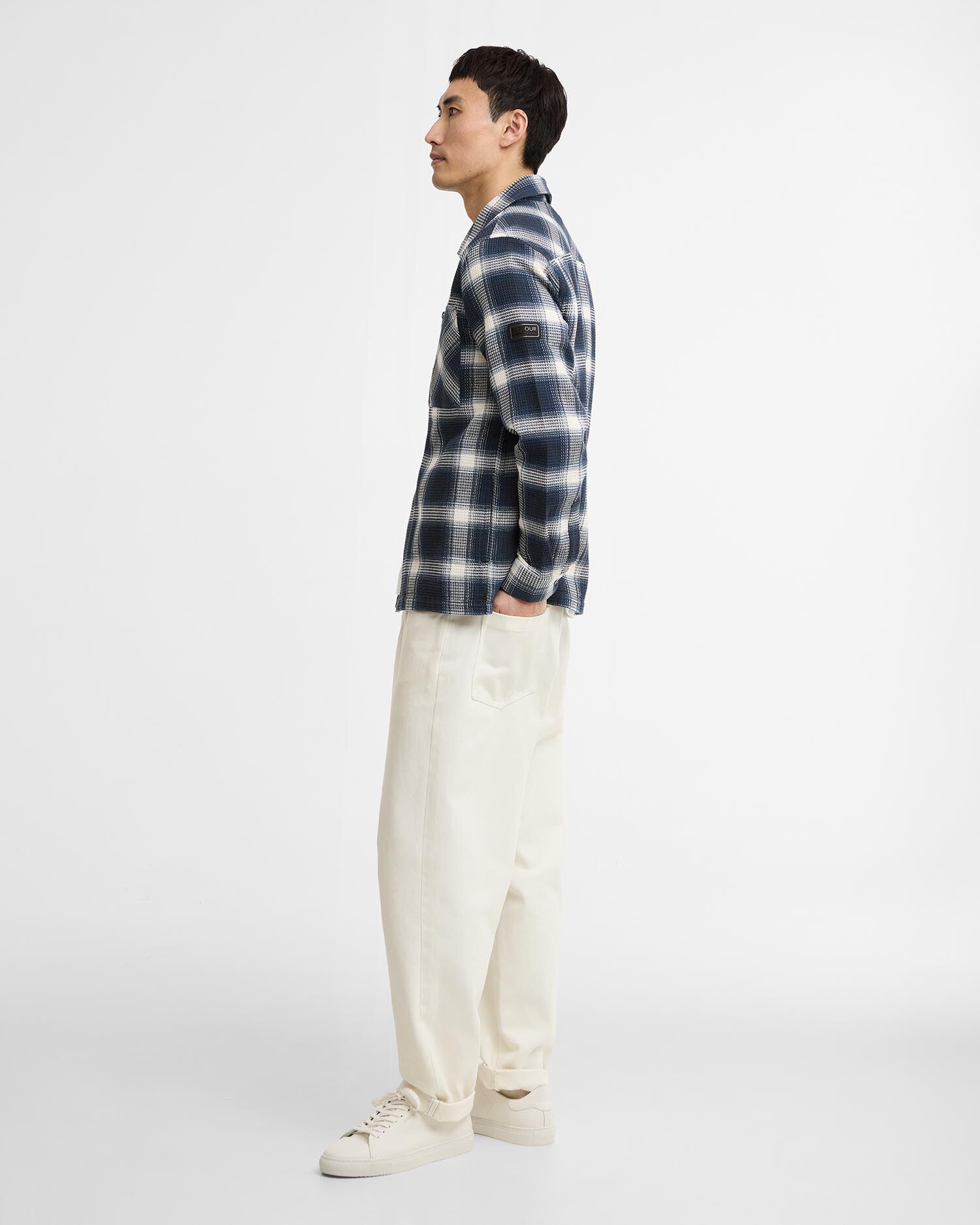 Overshirt Elm Checked Oxford Navy