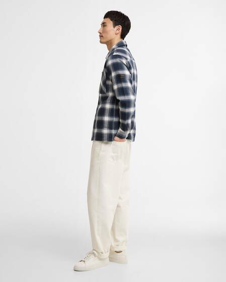 Overshirt Elm Checked Oxford Navy
