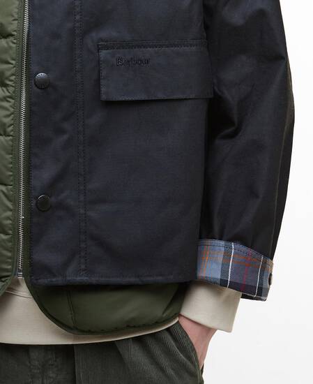 Modified Spey Waxed Jacket Black