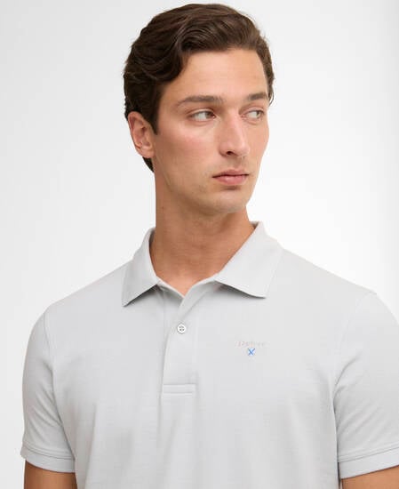 Sports Short-Sleeved Polo Shirt Blue Haze
