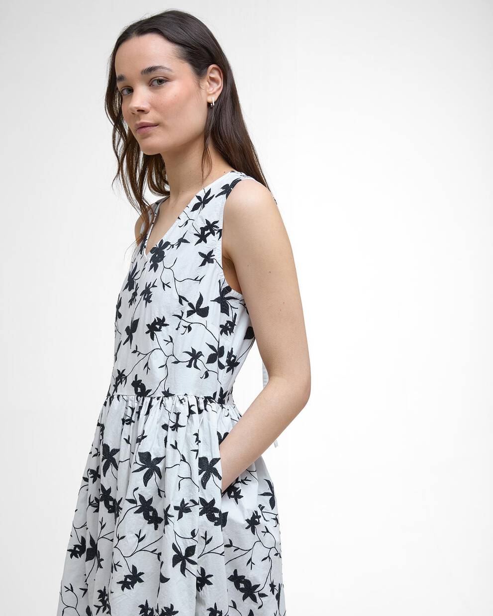 Elina Printed Midi Dress