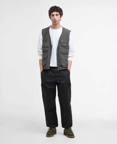 Weste Utility Editor Casual Olive Ink
