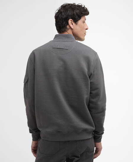 Maglione con zip corta dalla vestibilit&agrave; comoda Galloway Asphalt