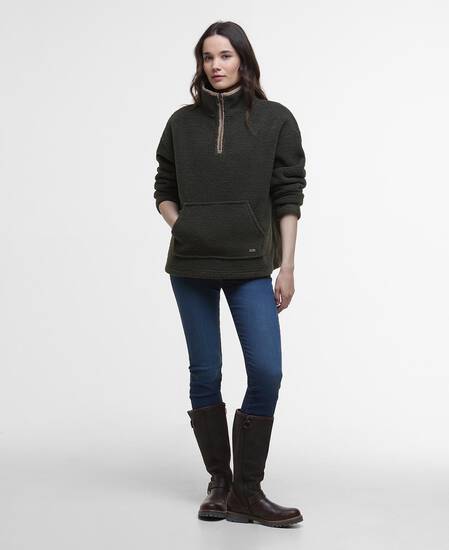 Bamburgh Half-Zip Fleece Olive