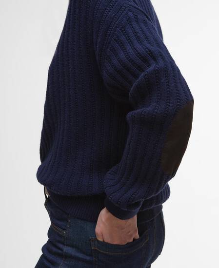 Norham Collared Jumper Navy