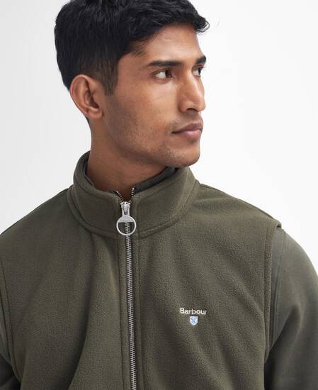 Essentials Fleece Gilet Mid Olive
