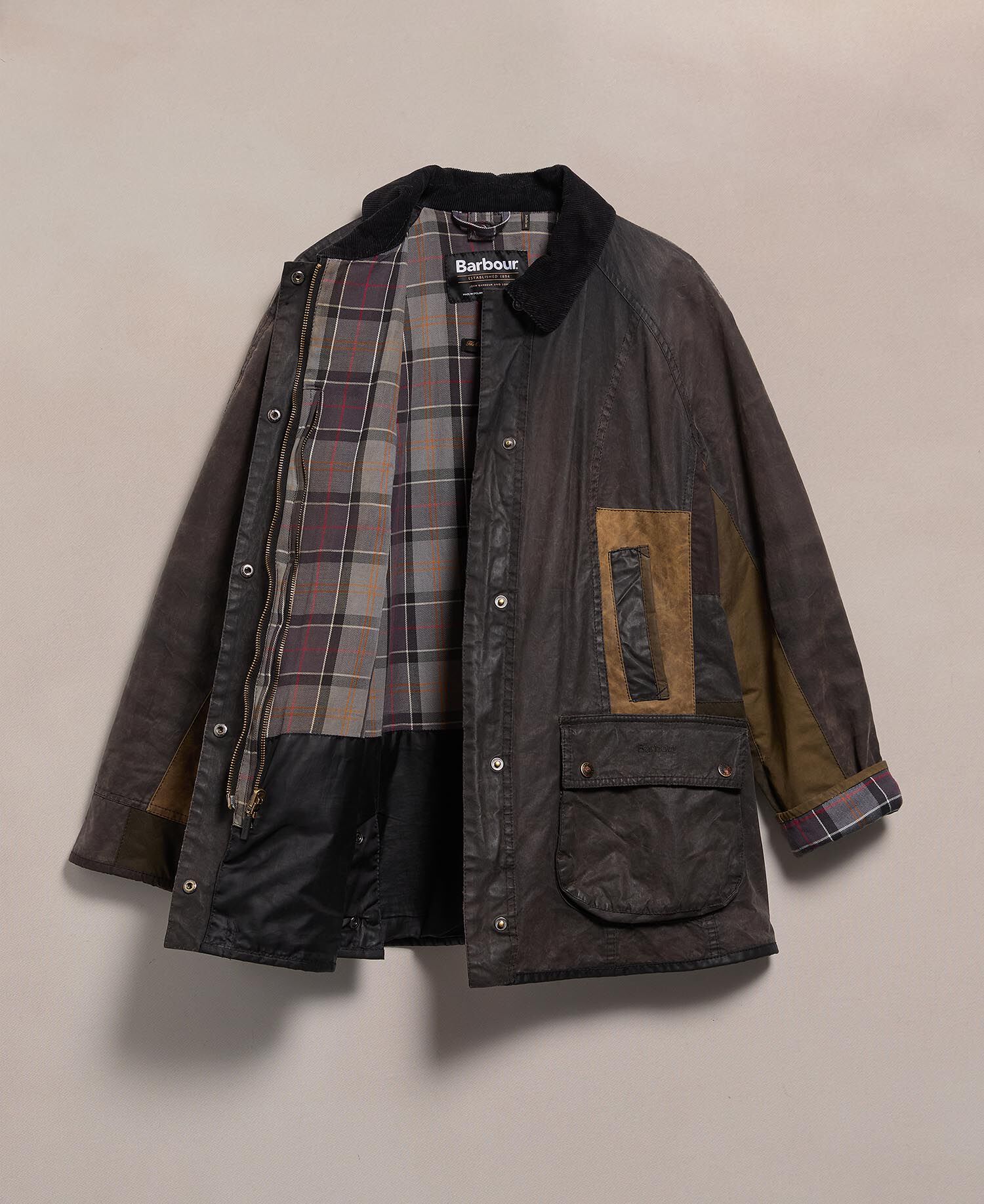 Barbour Re-loved Women's Beadnell Waxed Jacket - Size 18 Black