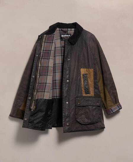 Barbour Re-loved Women's Beadnell Waxed Jacket - Size 18 Black