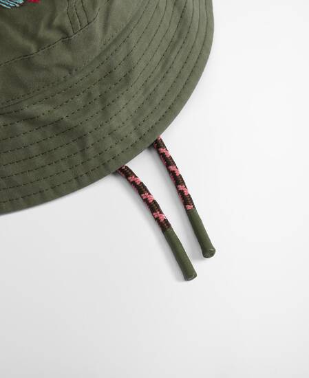 Paul Smith Loves Barbour Domed Bucket Hat Khaki