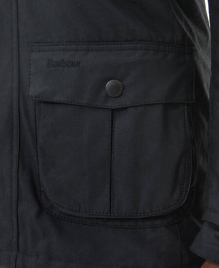 Corbridge Waxed Jacket Black-Classic