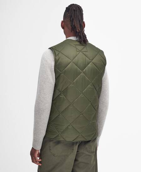 Gilet con trapuntatura a quadri grandi Fern