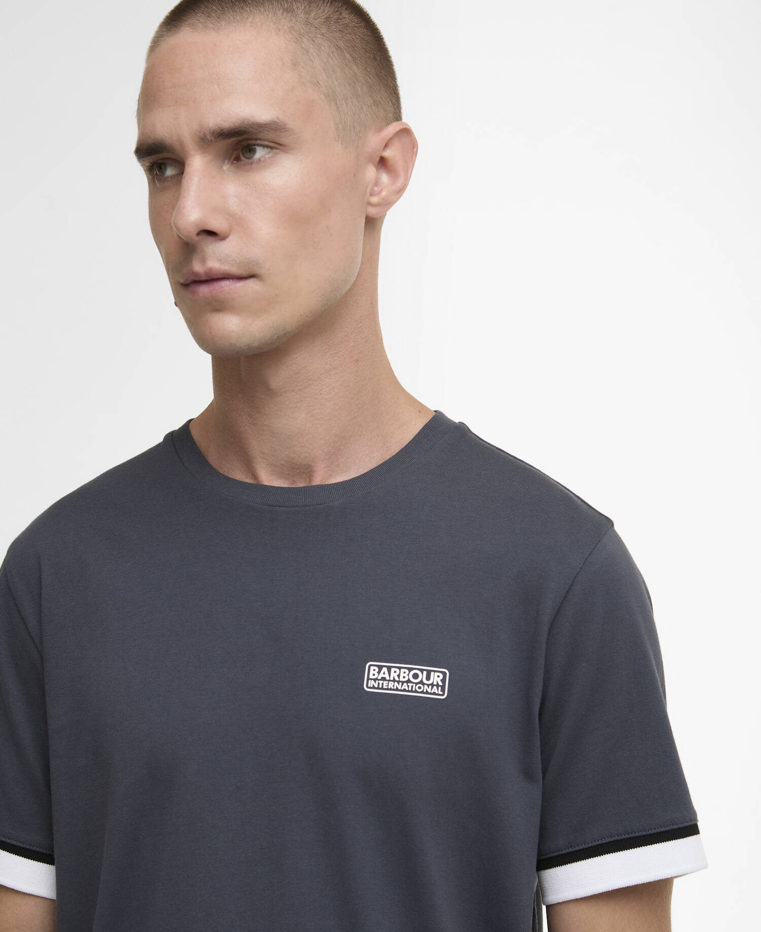 Deep Cuff Evan Tipped T-Shirt image number 3