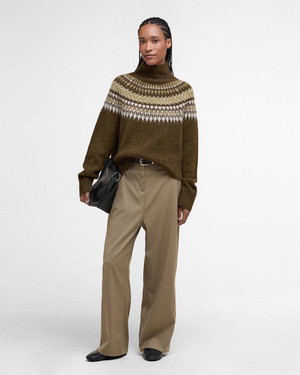 Lorrie Fair Isle Roll-Neck Jumper