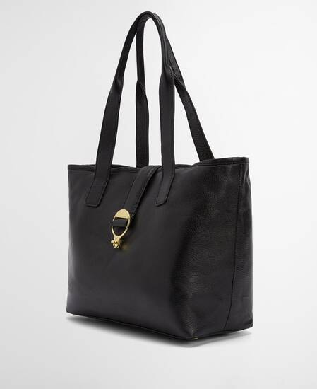 Alder Leather Tote Bag Black