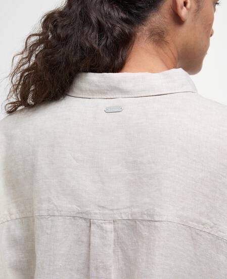 Hampton Relaxed Linen Shirt Light Sand