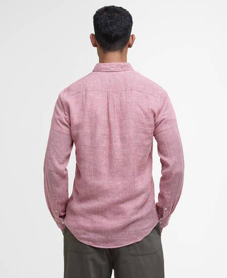 Linton Tailored Long-Sleeved Shirt Red Spice