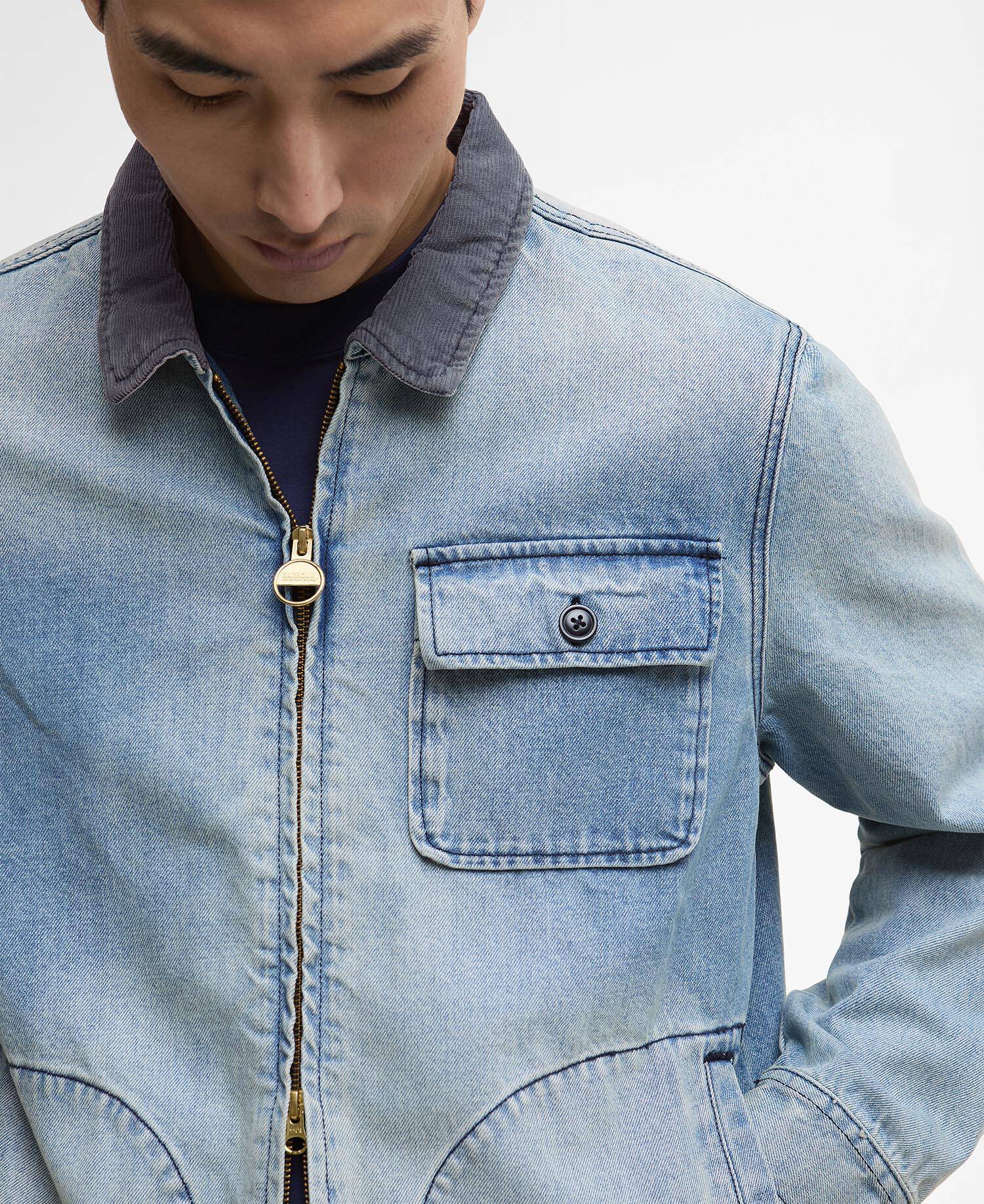 Meteor Washed Denim Overshirt image number 4