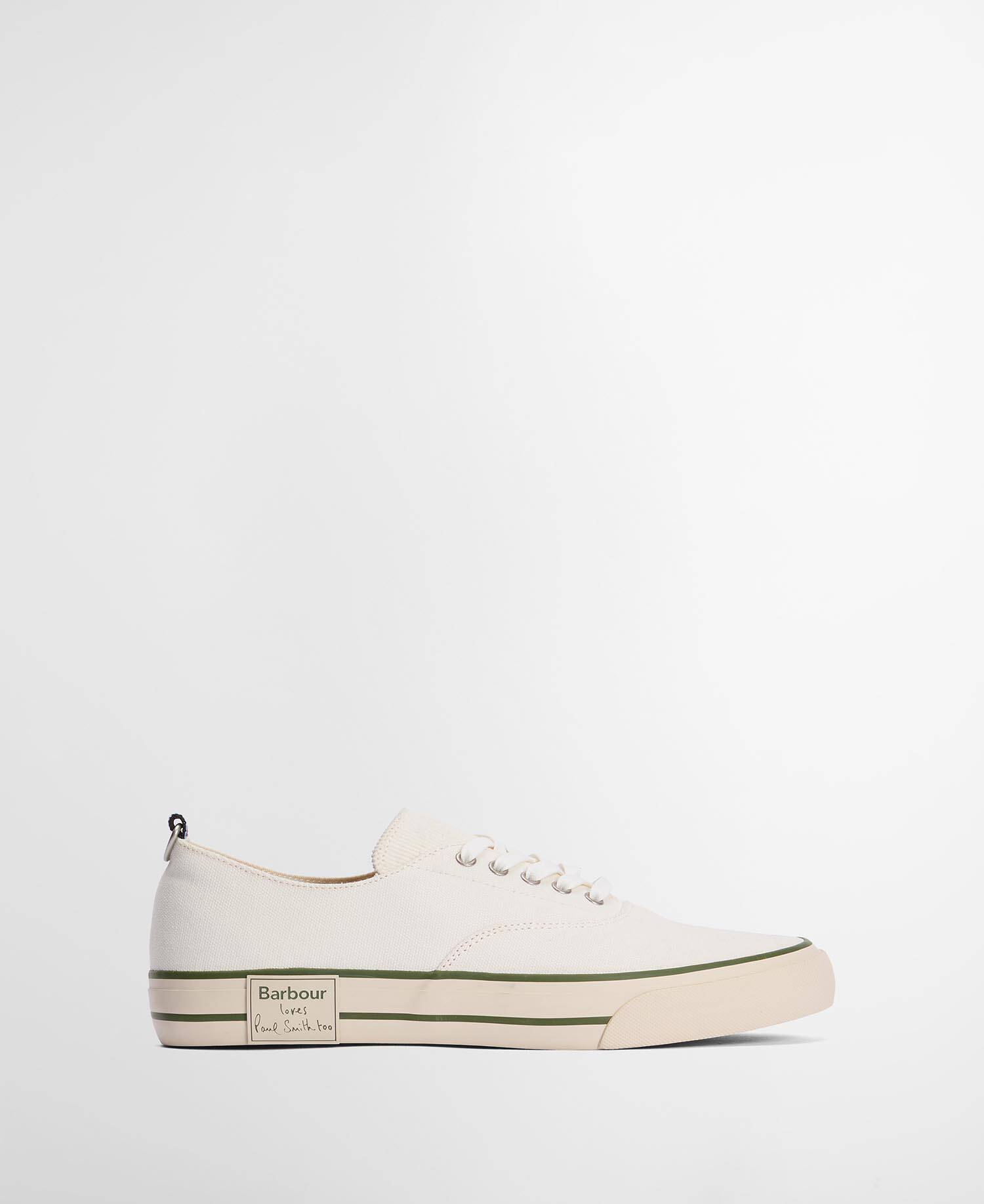 Paul Smith Loves Barbour Men's Plimsolls Off White image number 0