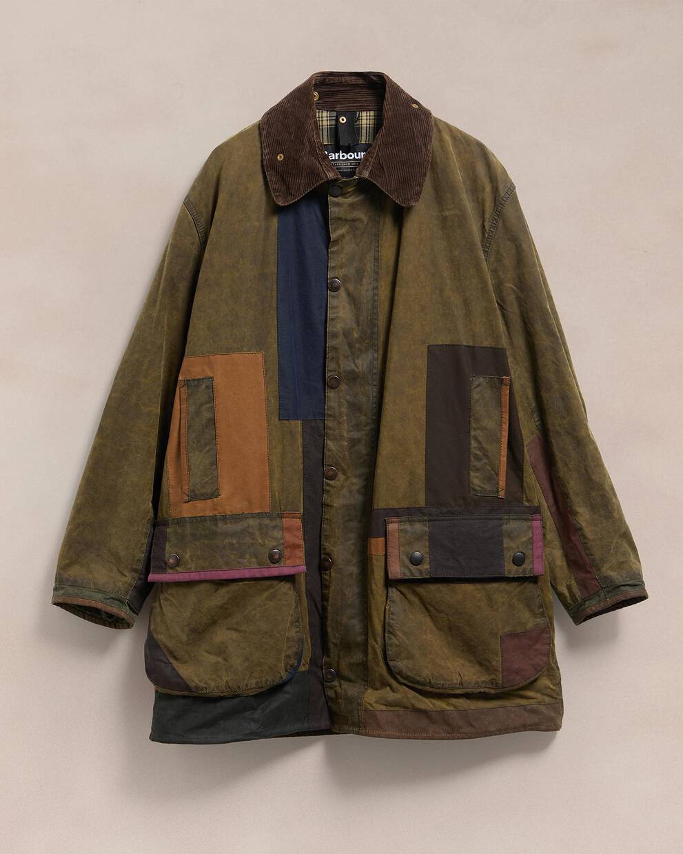 Barbour Re-loved Supa Men's Border Waxed Jacket - Size 42