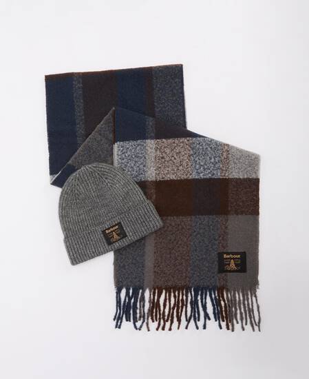 Westerdale Beanie and Scarf Gift Set Midnight Oak