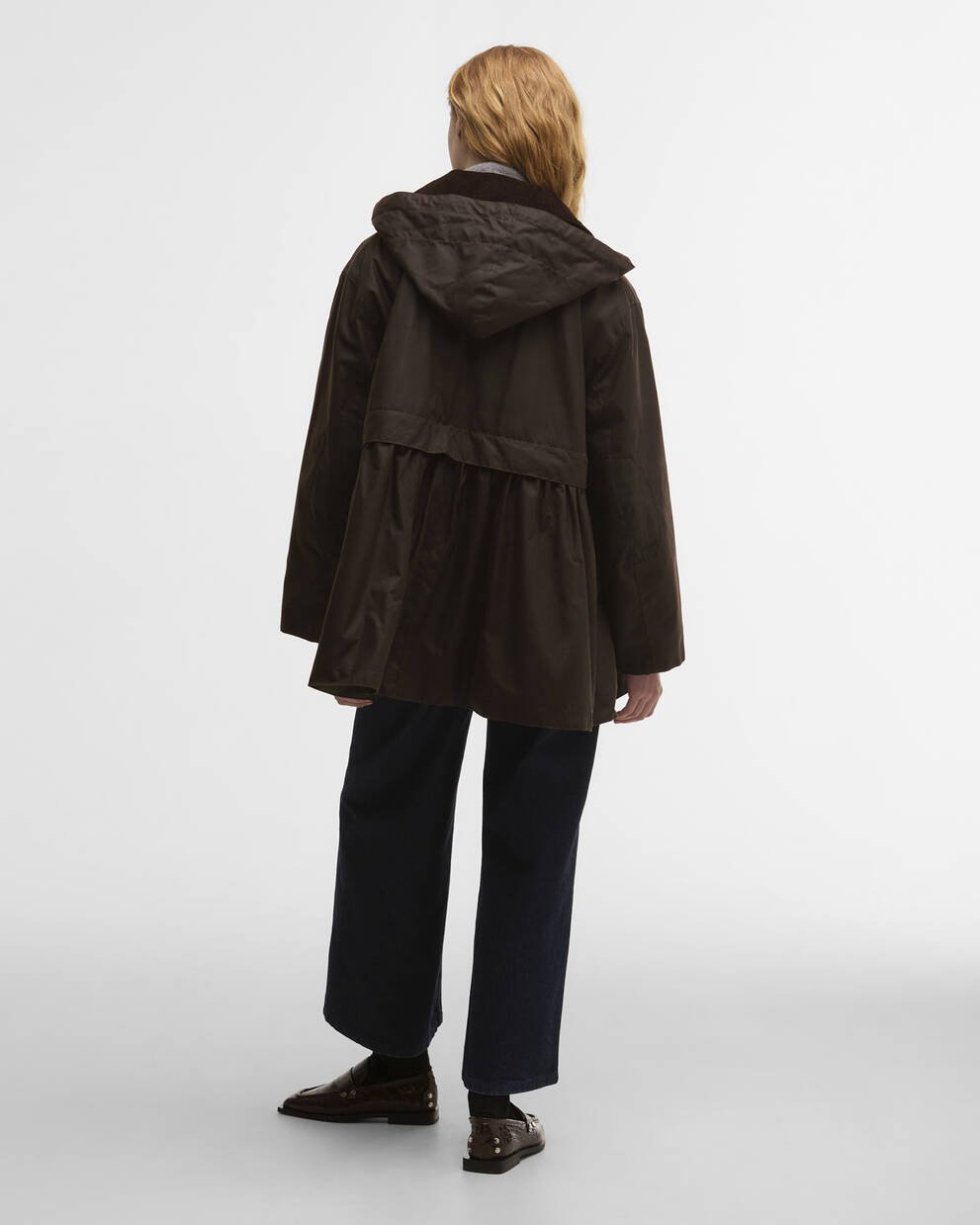 Barbour x GANNI Peplum Waxed Jacket