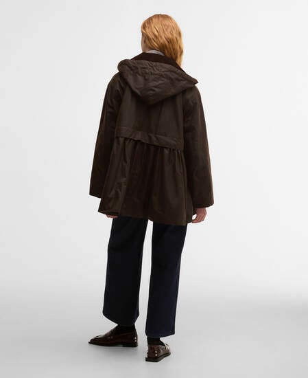 Giacca cerata con peplo Barbour x GANNI Rustic/Classic Tartan