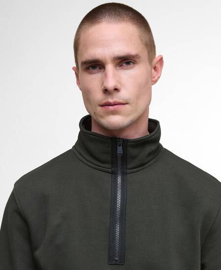 Outline Half-Zip Sweatshirt Sage