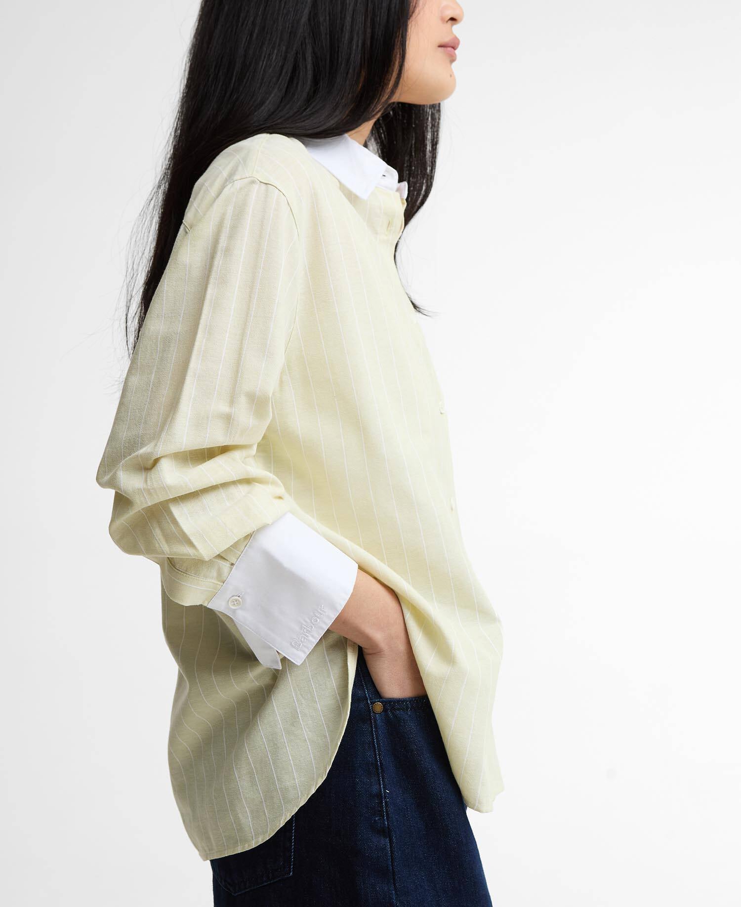 Hemd Avon Striped Relaxed Soured Citrus/White Stripe image number 2