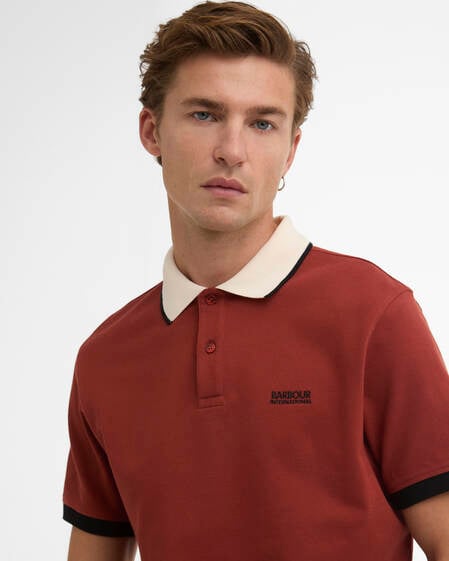 Howall Short-Sleeved Polo Shirt Burnt Henna