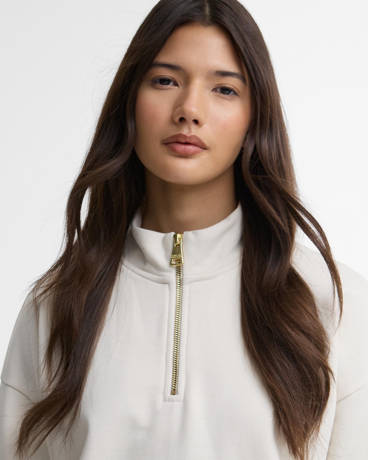 Nova Quarter-Zip Sweatshirt Light Stone