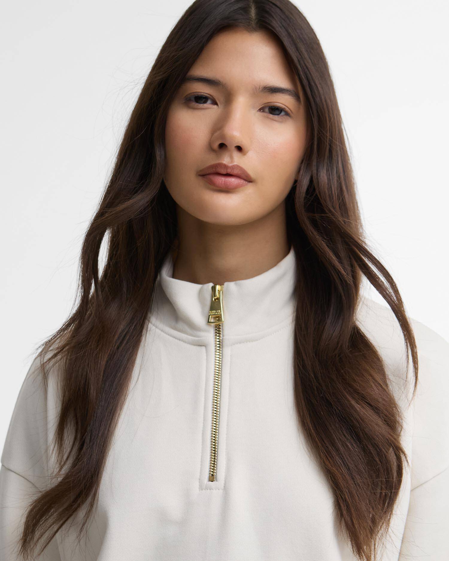Nova Quarter-Zip Sweatshirt Light Stone image number 3