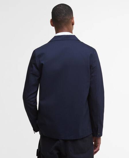 Overshirt a spina di pesce Bayview Navy