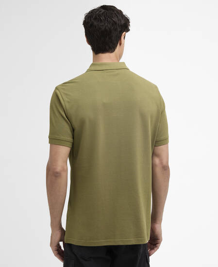 Essential Polo Shirt Cable Olive