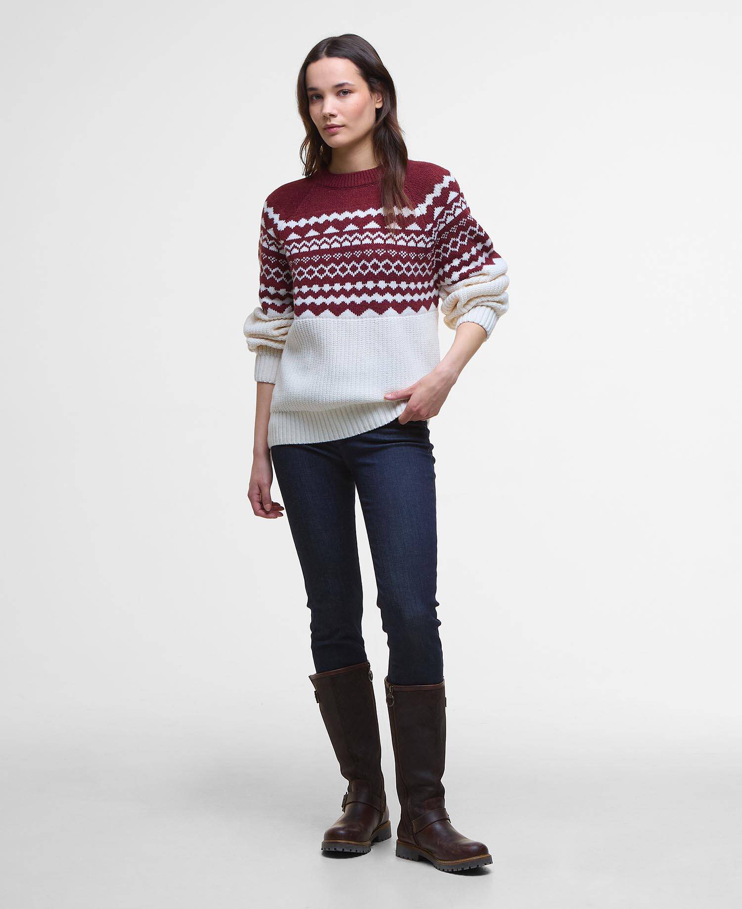 Mabel Fair Isle Crew Neck Jumper image number 1