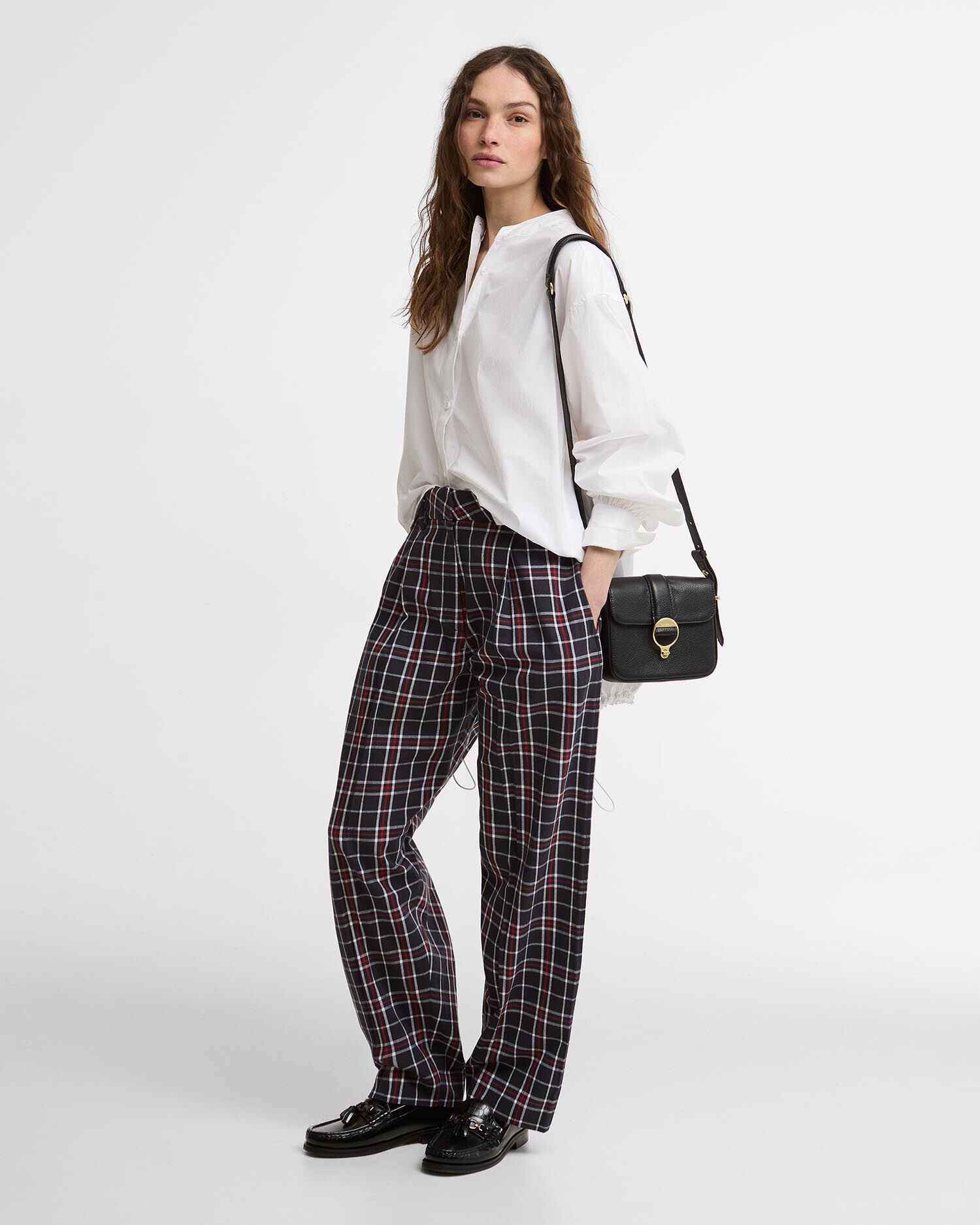 Dalbury Straight-Leg Tartan Trousers Multi Check