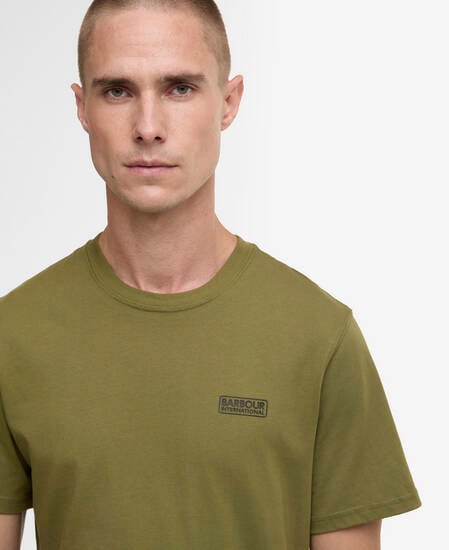 T-Shirt Small Logo Cable Olive