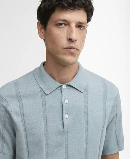 Polo in maglia Wellburn Slate
