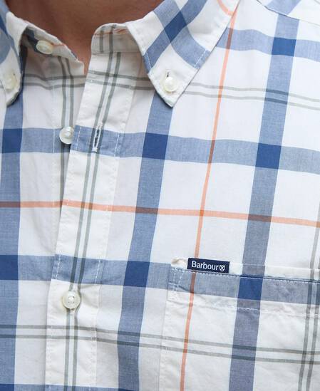 Rawley Tailored Long-Sleeved Shirt Sea Haze Tartan