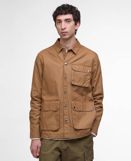 Kippford Canvas Overshirt Bronze Brown
