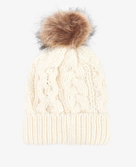 Penshaw Cable-Knit Beanie Cloud