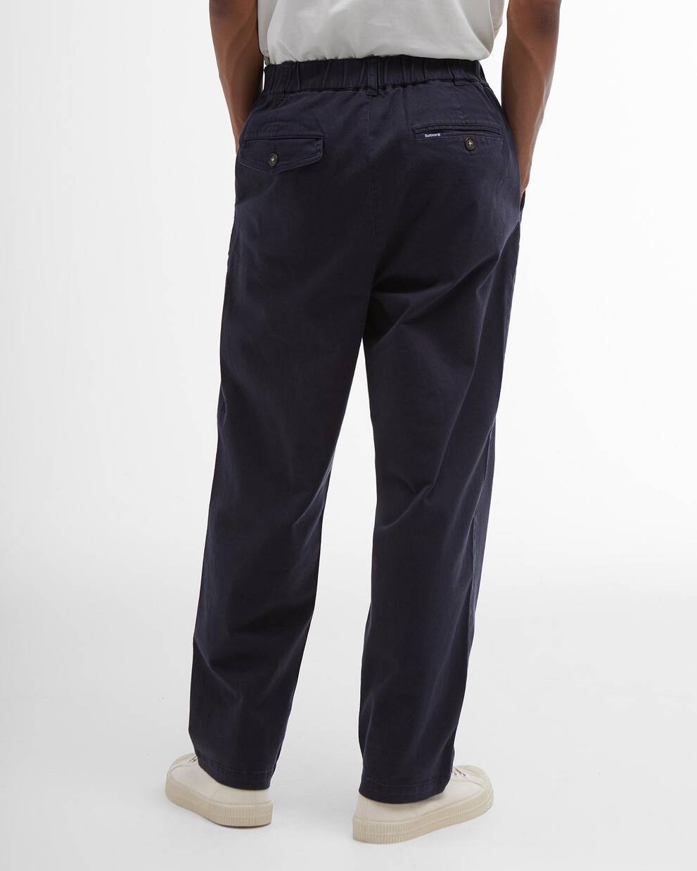 Washed Stretch Relaxed Trousers